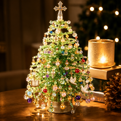 DIY Beaded Christmas Tree Kit – Create Your Own Sparkling Holiday Decoration