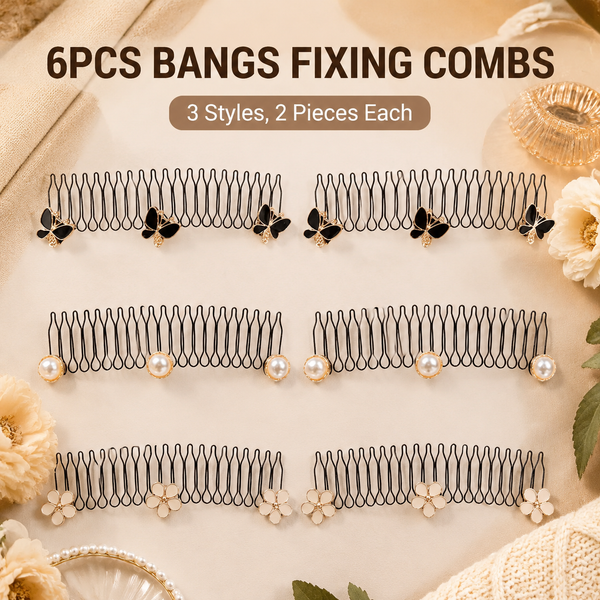 6PCS Hair Finishing Fixer Waver Comb