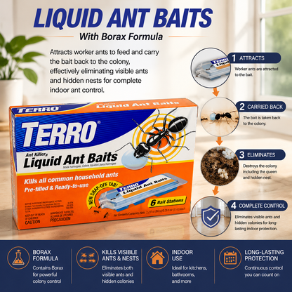 Ant-Killing Bait Station – Liquid bait, effectively eliminates ants