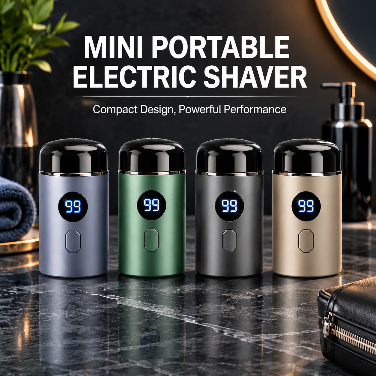 1PCS Mini Portable Electric Shaver,Multifunctional Waterproof