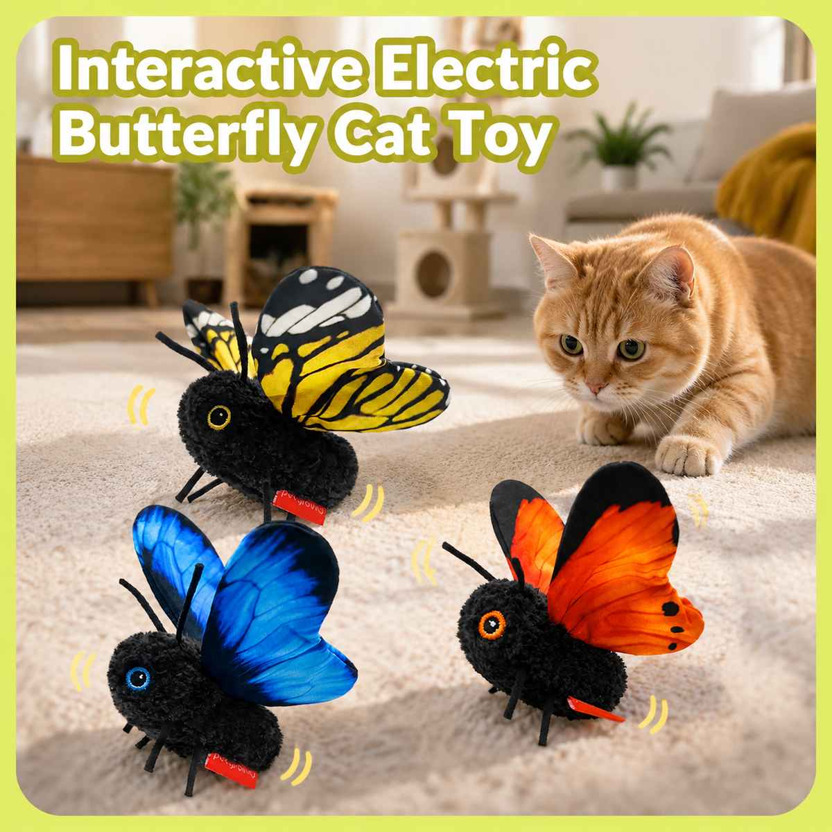 Interactive Electric Butterfly Cat Toy