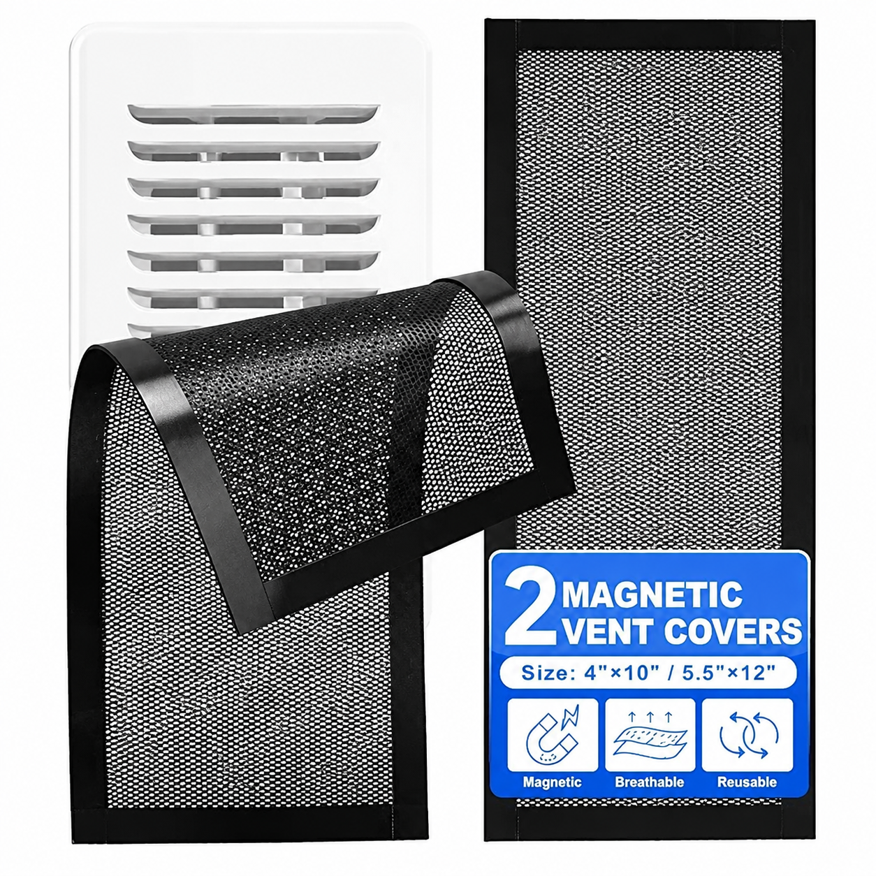 2PCS Magnetic Household Anti-Mold and Moisture-Proof Floor Vent Cover
