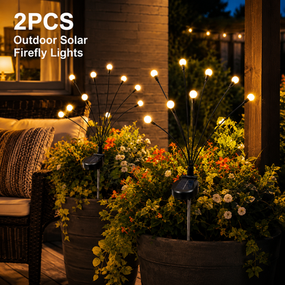 2PCS Outdoor Solar Firefly Lights