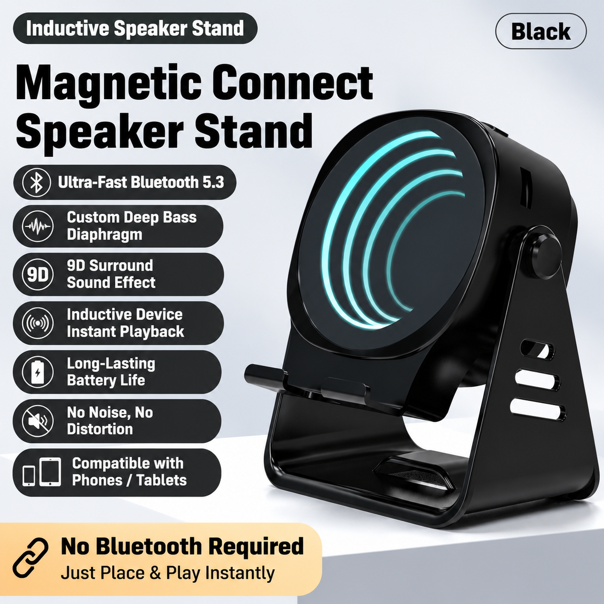 Fully Automatic Sensor-Activated RGB Bluetooth Speaker