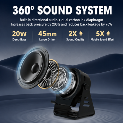 Fully Automatic Sensor-Activated RGB Bluetooth Speaker