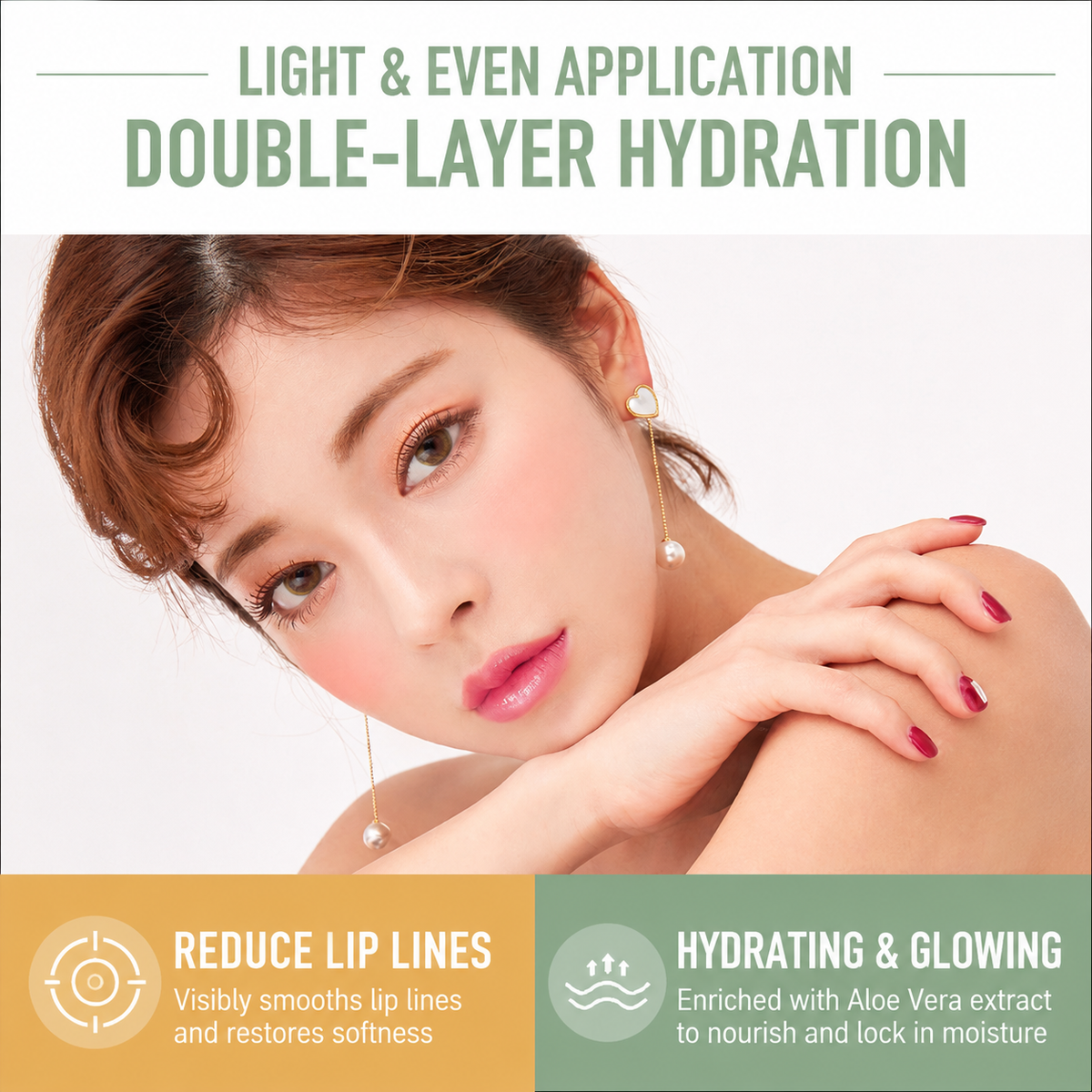 2PCS Aloe Vera Color-Changing Repairing Lip Balm