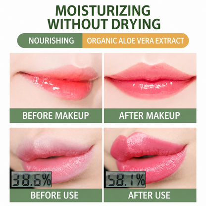 2PCS Aloe Vera Color-Changing Repairing Lip Balm