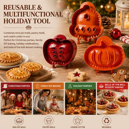 3PCS Holiday Mini Hand Pie Molds Set