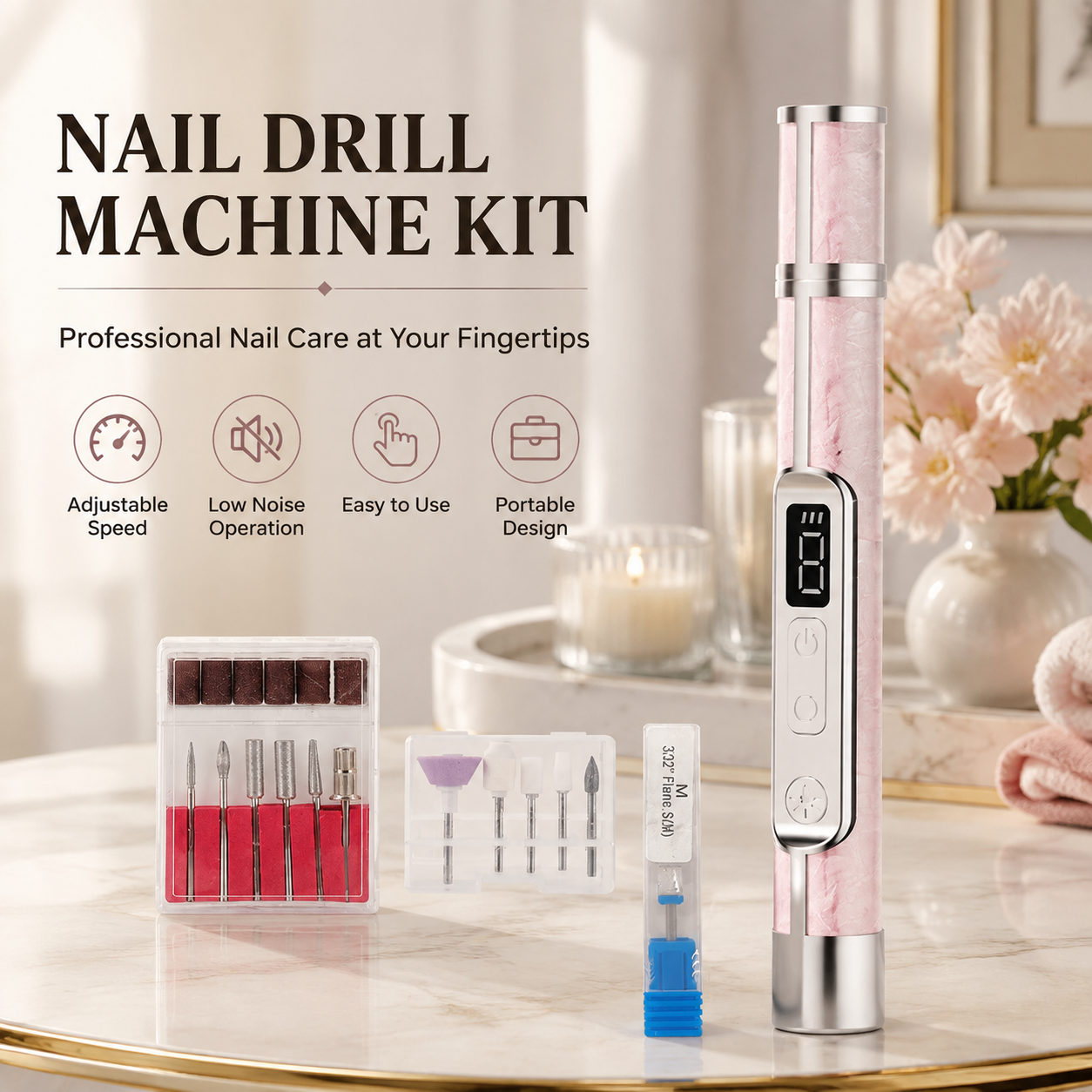 Portable Nail Polisher Set