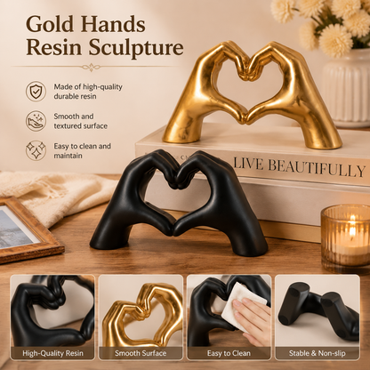 Hand-sculpted heart-shaped ornament