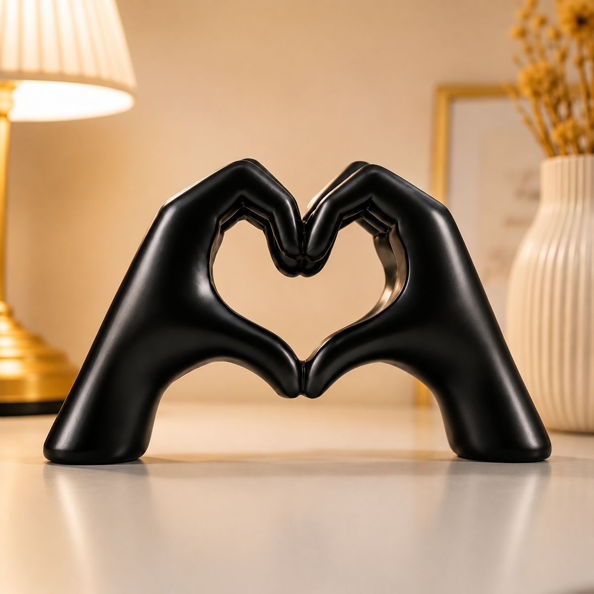 Hand-sculpted heart-shaped ornament