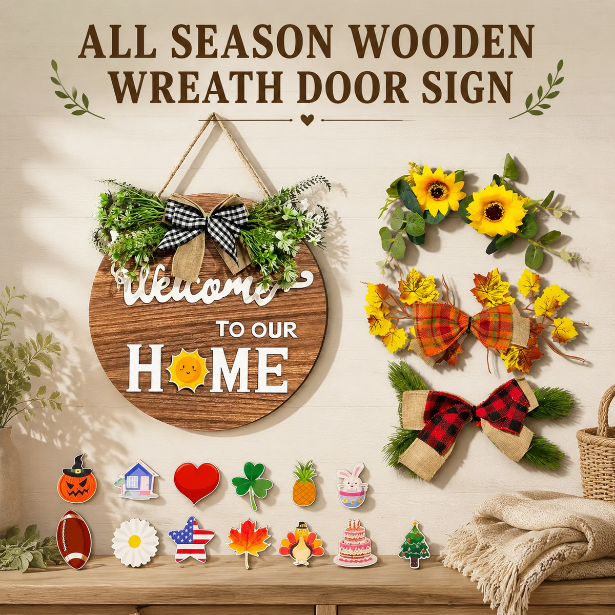 All-Season Front Door Decoration