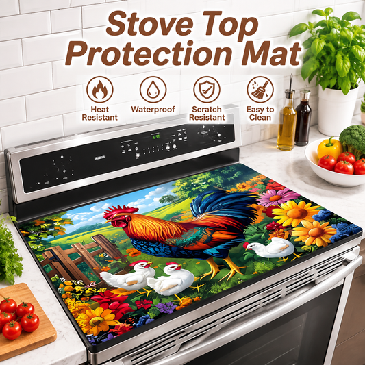 Rustic-Style Stove Top Protector Mat