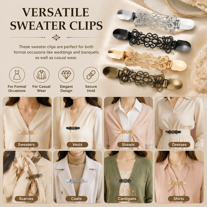 4PCS Vintage-style dress cinch clip