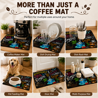 1 Count Non-Slip Coffee Machine Kitchen Countertop Placemat