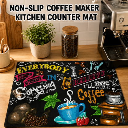 1 Count Non-Slip Coffee Machine Kitchen Countertop Placemat
