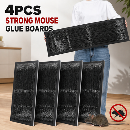 4-Pack Heavy-Duty Glue Mouse Traps