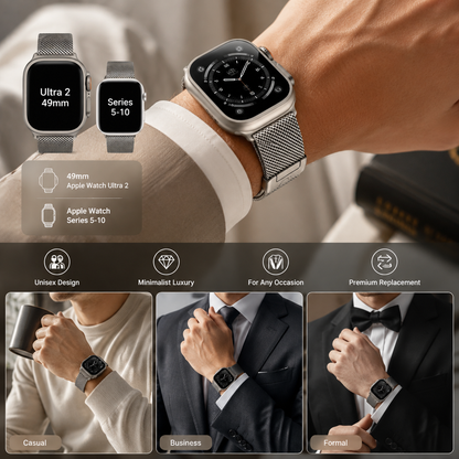 2026 Titanium Milanese Suitable forApple Watch Band