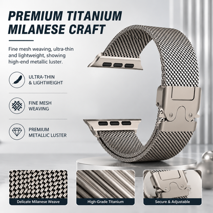 2026 Titanium Milanese Suitable forApple Watch Band