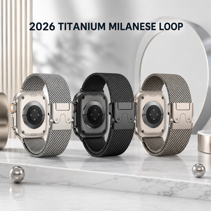 2026 Titanium Milanese Suitable forApple Watch Band
