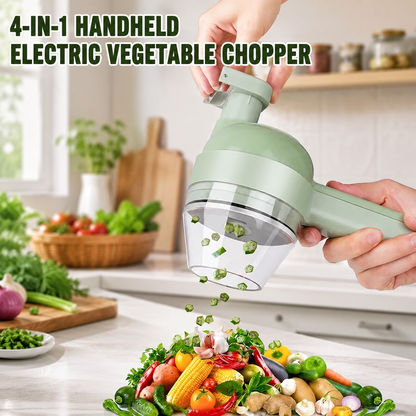 4-in-1 Handheld Electric Vegetable Cutter