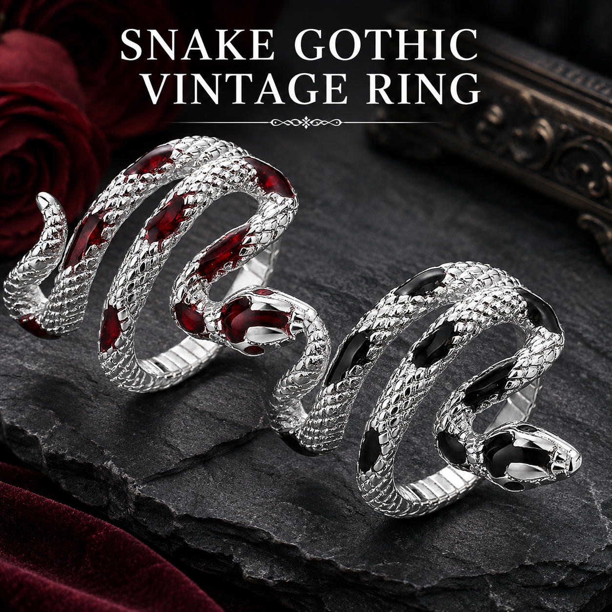 Snake & Gothic Vintage Rings