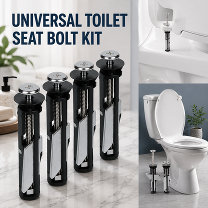 Universal Toilet Seat Bolt Kit - Quick Release, Easy to Install