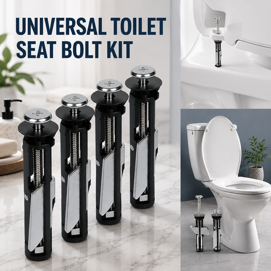Universal Toilet Seat Bolt Kit - Quick Release, Easy to Install