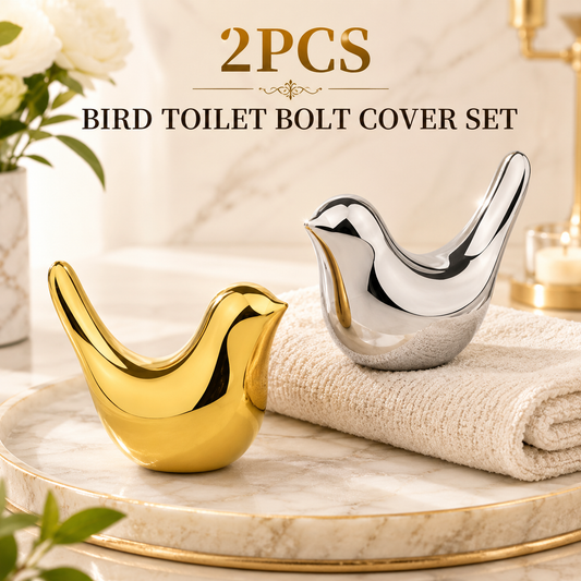 2PCS Bird Shape Toilet Bolt Cover Set