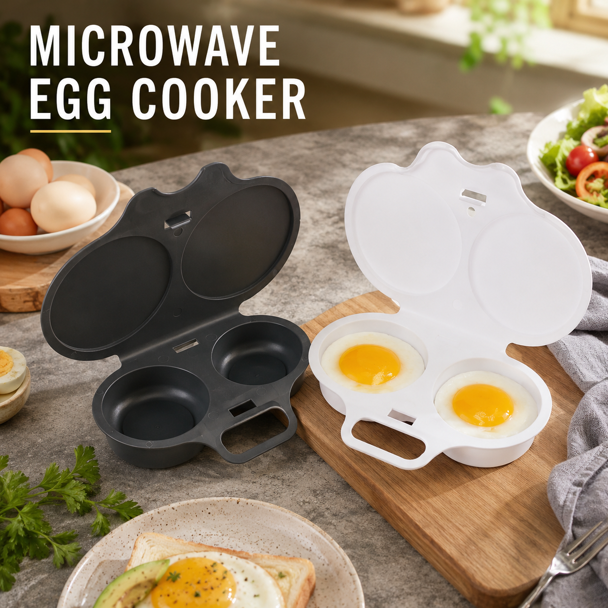 2PCS Microwave egg cooker