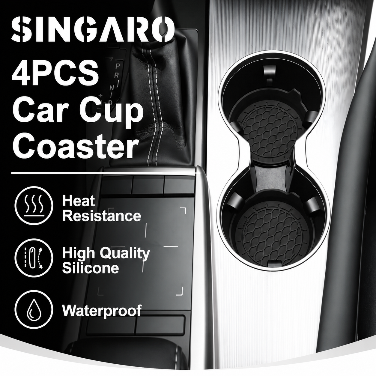 4PCS Silicone pad for car cup holder