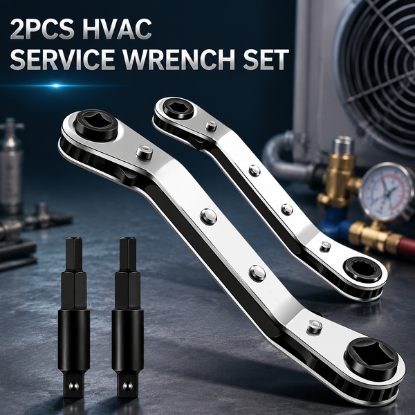 2 Pcs Hvac Service Wrench Refrigeration Wrench
