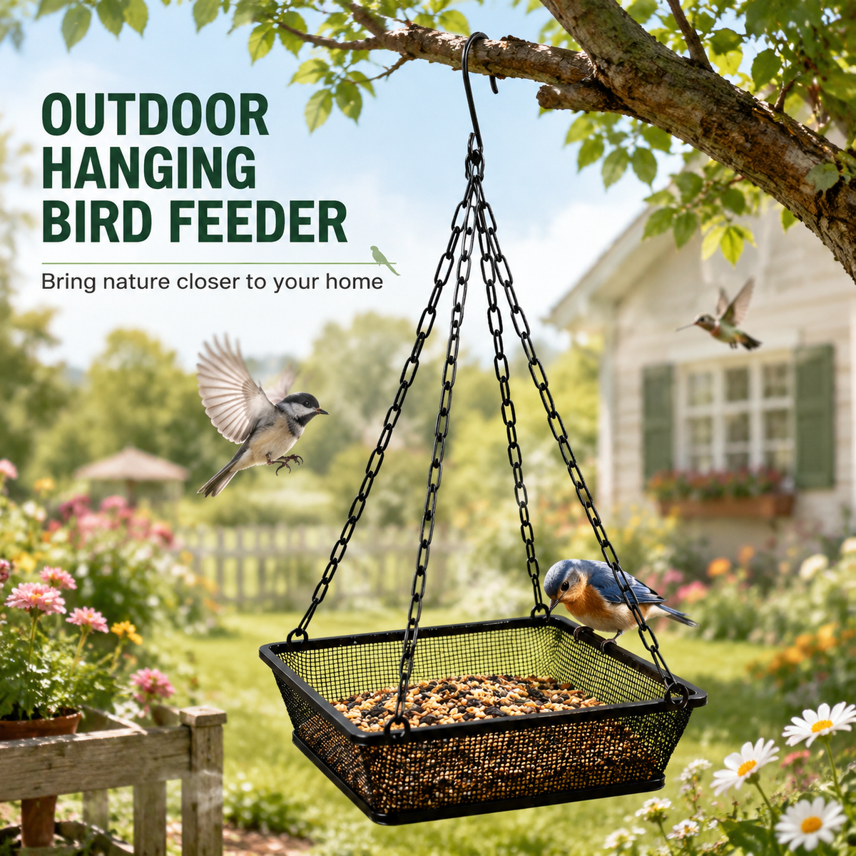 Hanging Bird Feeder for Outdoors