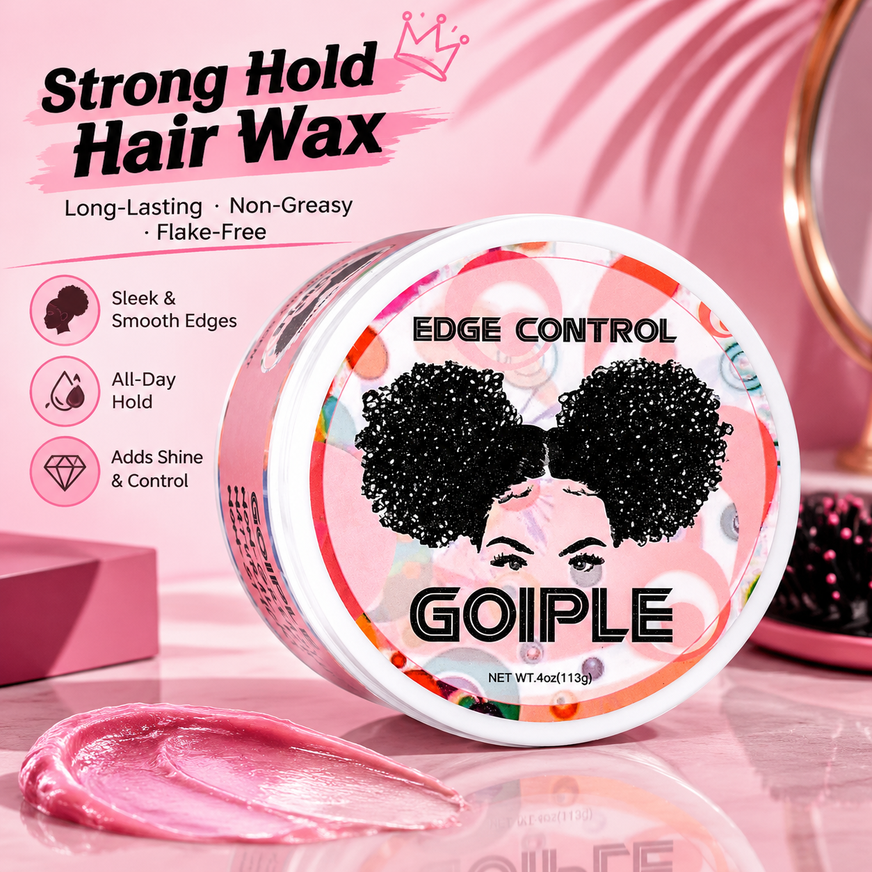 Edge Control Wax for Women Strong Hold Non-greasy