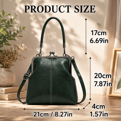 Retro style crossbody bag, fashionable and exquisite clip on bag