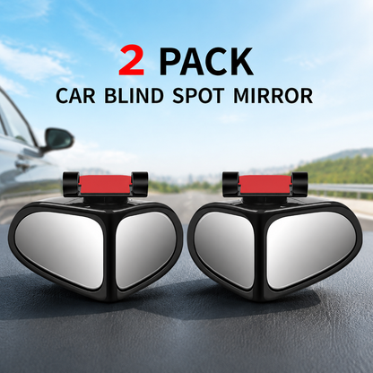 2PCS Car Blind Spot Mirror, 360 Degrees Panoramic Adjustable Wide-angle Mirror
