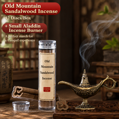 Aladdin-style incense burner stand—includes 42 incense pieces.