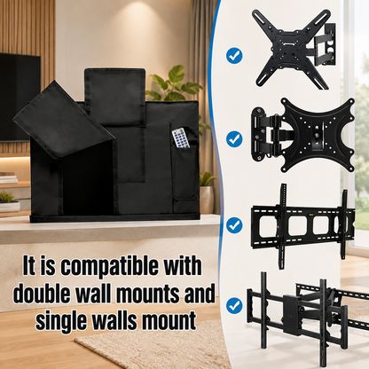 Outdoor TV cover, waterproof and weather-resistant