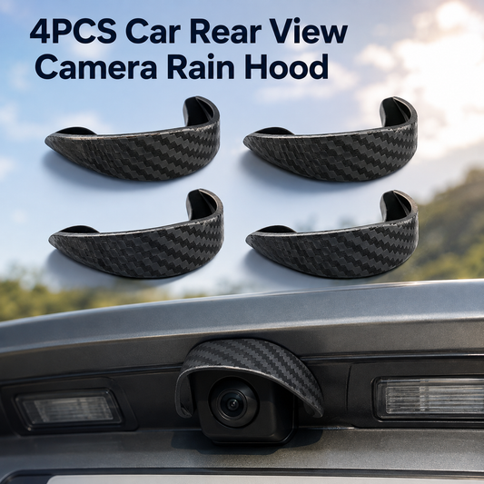4Pcs Car Rear‑View Camera Rain Shield
