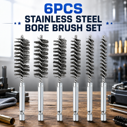 6-Piece Stainless Steel Bore Brush Set