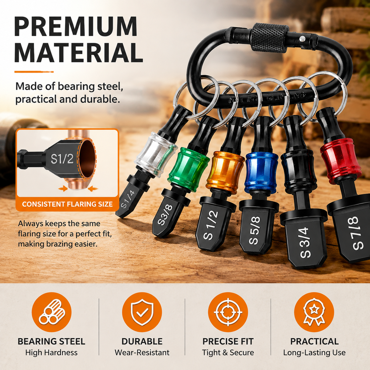 Swaging Tool Drill Bit Set