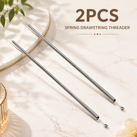 2 PCS Spring Drawstring Needle Threader
