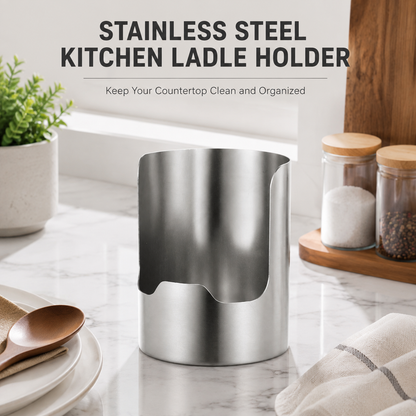 Spoon and Lid Rest for Stove Top - Stainless Steel Organizer