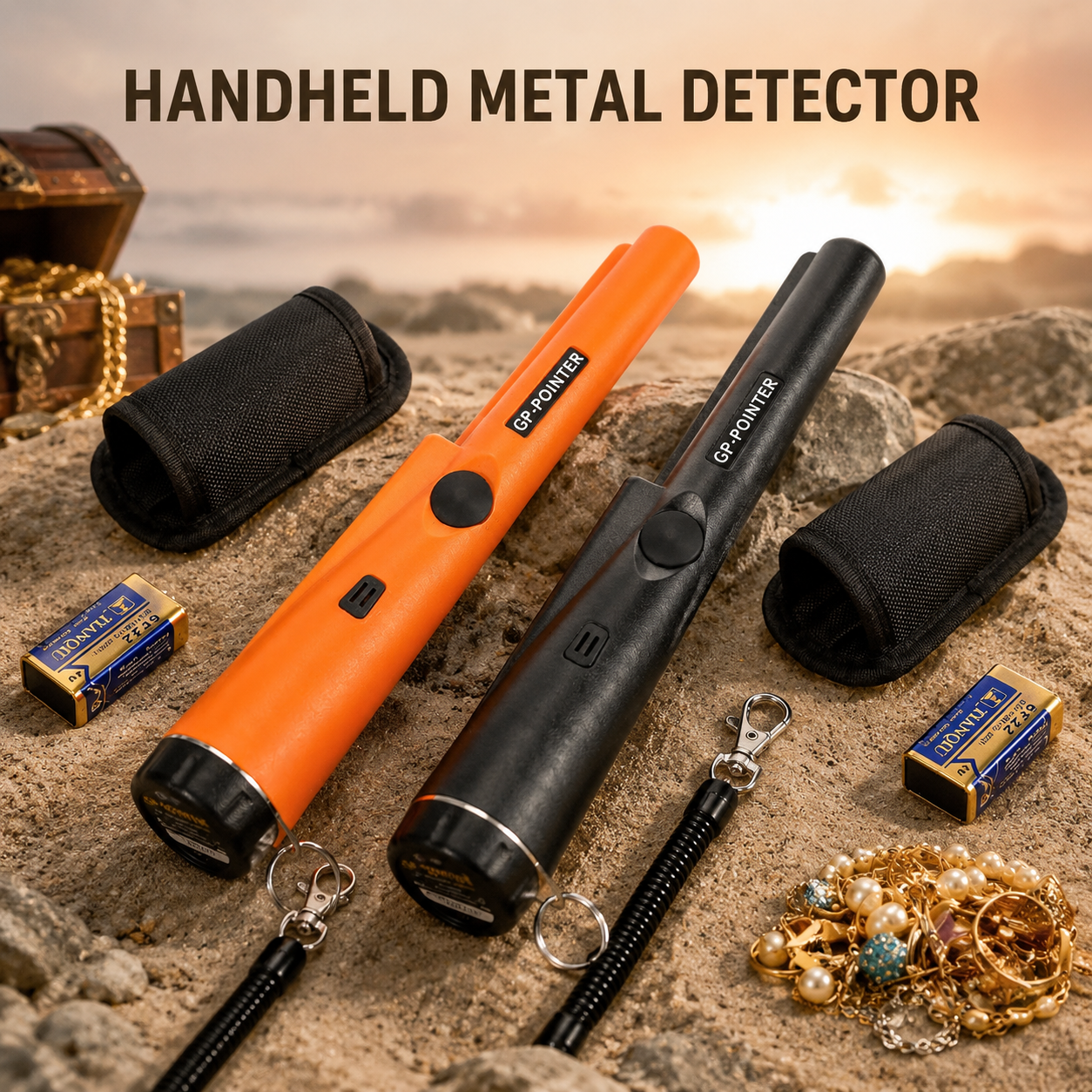 Handheld Metal Detector Pinpointer - With Buzzer/Vibration Alerts