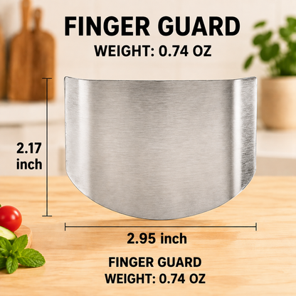 2 Pcs Stainless Steel Finger Protector for Cutting Food