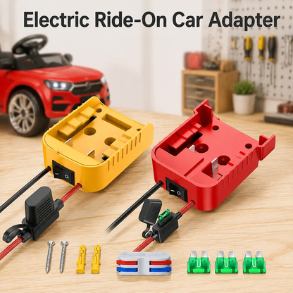 Electric toy car adapter