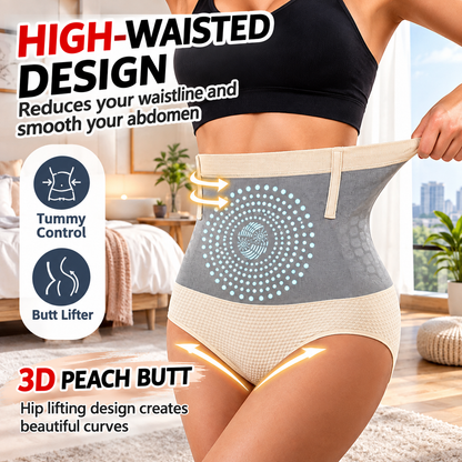 Seamless High-Waisted Honeycomb Tummy-Control Shapewear
