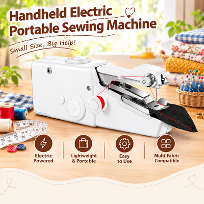 Handheld Electric Portable Sewing Machine for Beginners, Travel, Home and DIY