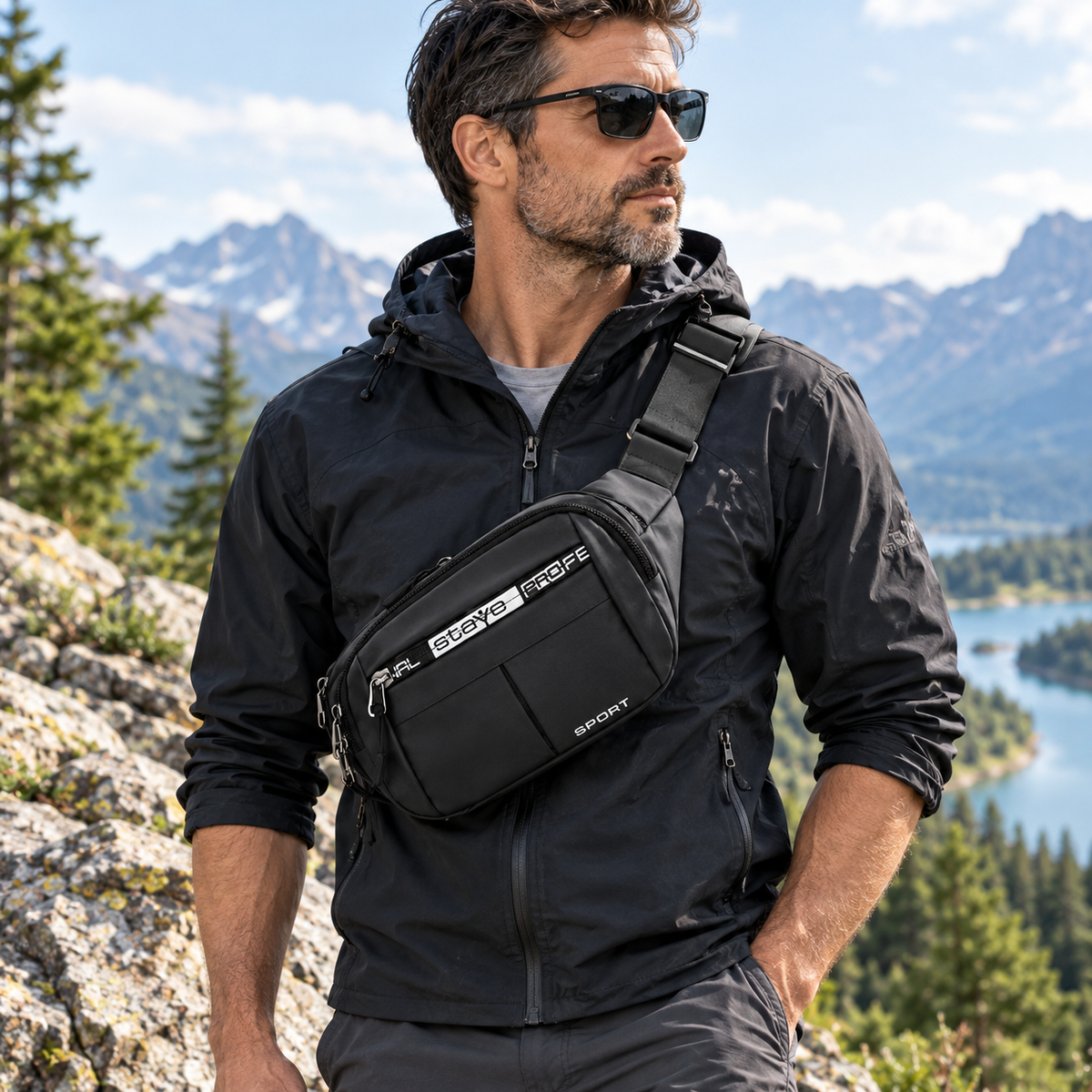 New Outdoor Casual Sports Crossbody Chest Bag