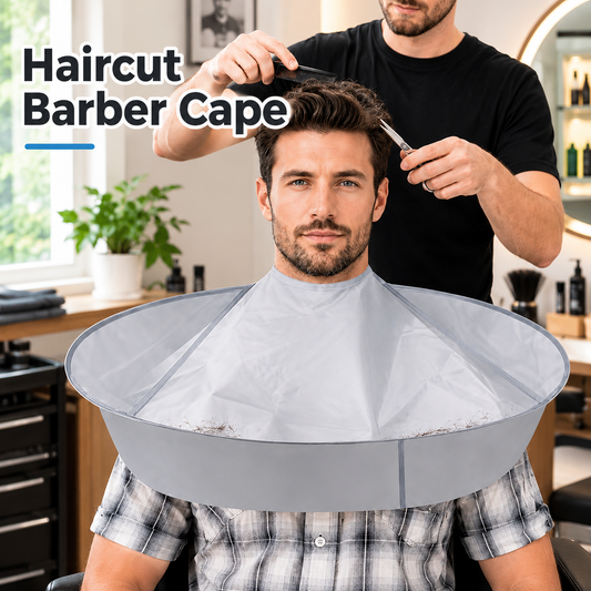 Waterproof Haircut Cape Umbrella, Portable Hair Clippings Catcher